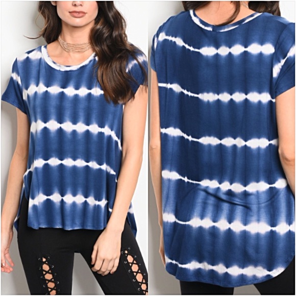 Tops - 📍SALE Stunning Tie Dye Hi Low Tunic Top Tee SML